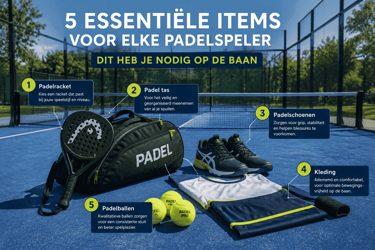 Padel uitrusting