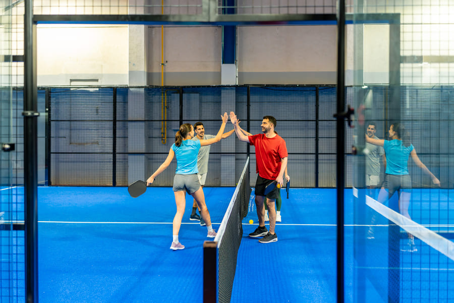 padeltoernooi wedstrijd indoor