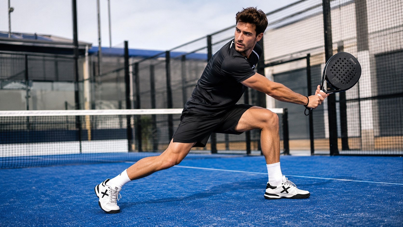 man Munich padel schoenen padelbaan racket sportkleding