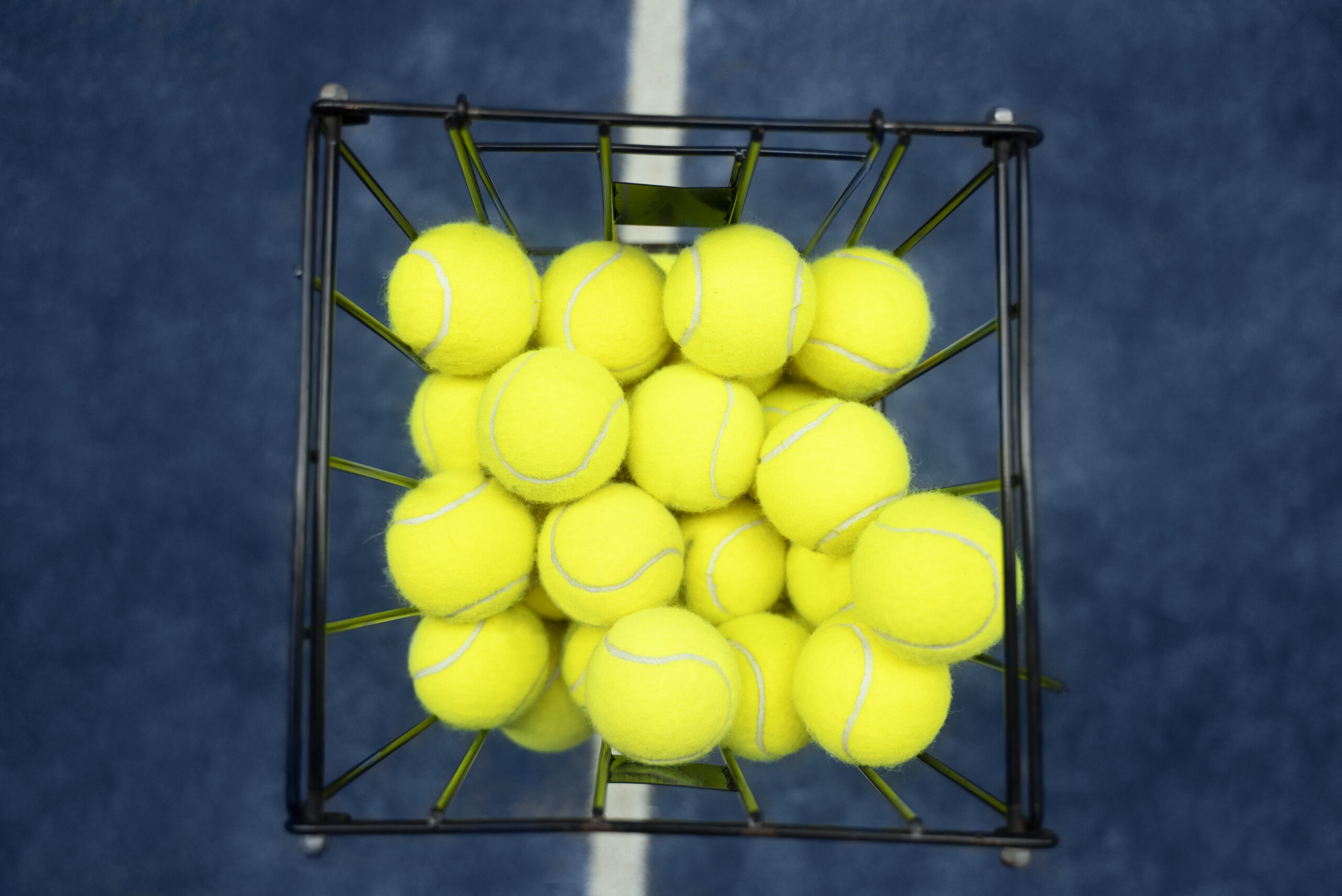 padelballen in mand
