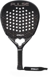 Brimley PULSE Padel racket - Gemaakt van Carbon - Ruw sandcoated blad - Druppelvormig